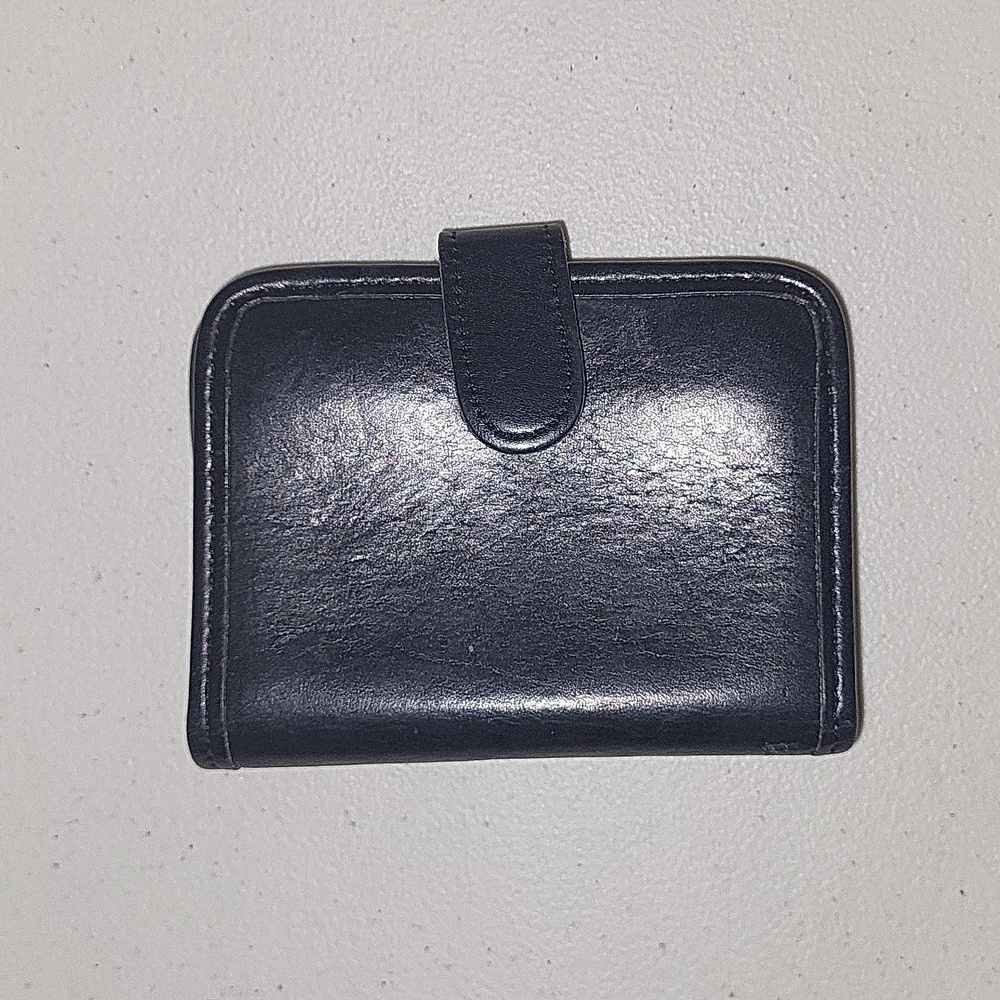 Vintage Coach 4834 Black Leather Card Wallet